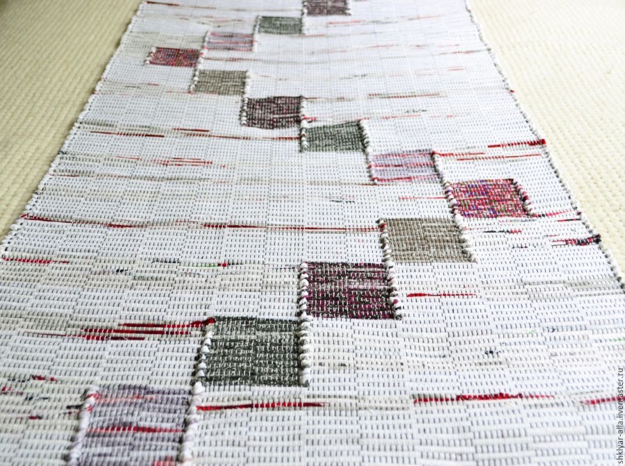 Тканые коврики из ткани