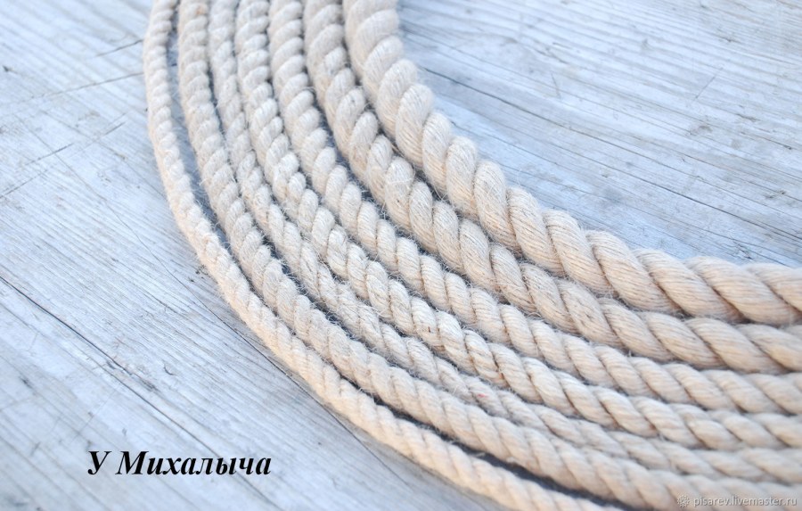 Канат джутовый белый