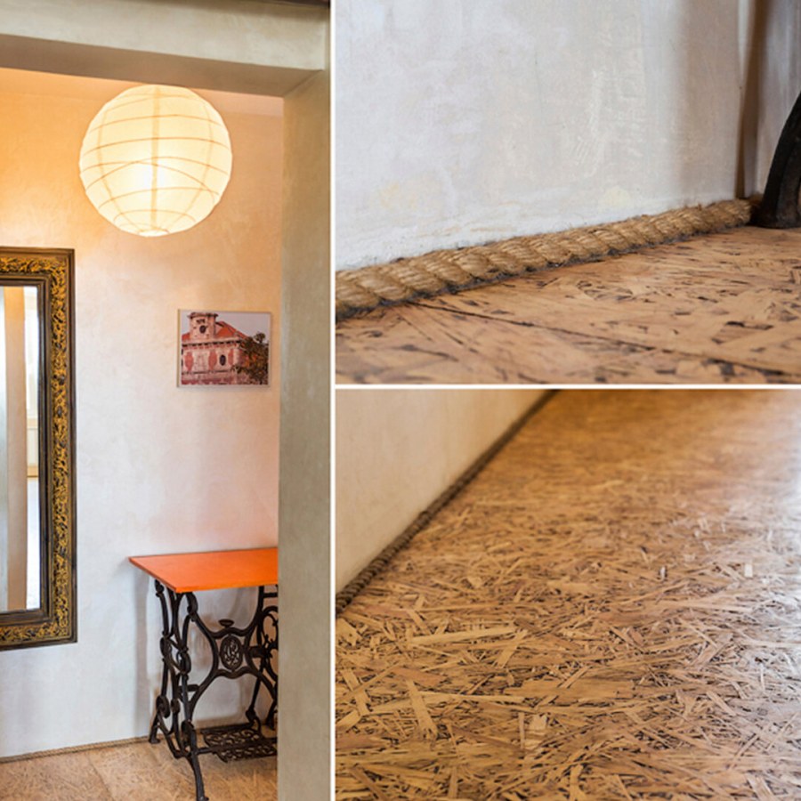 Плинтус из джутового каната