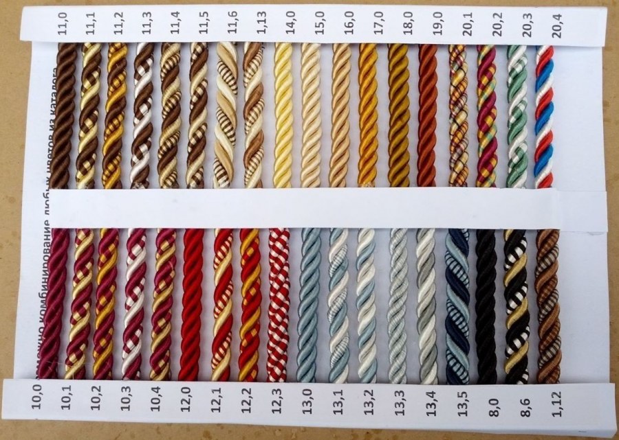 Мебельный шнур кант