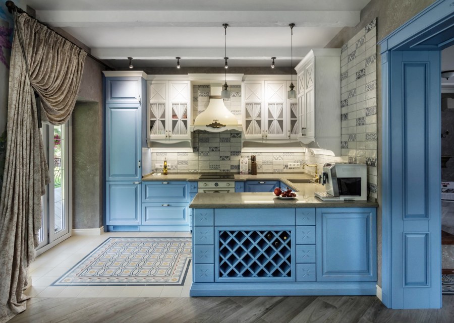 Стиль Прованс Средиземноморский спальня