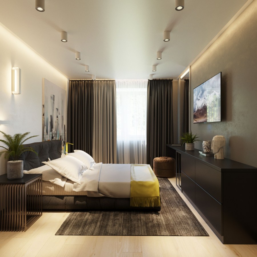 Планировка спальни 11м2 прямоугольная