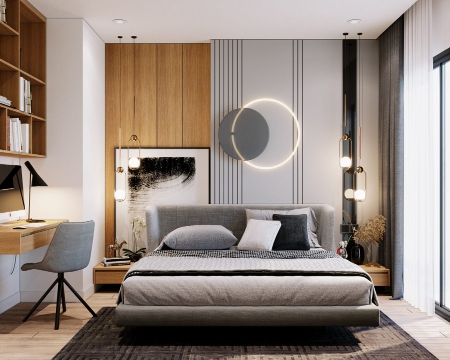 Обои для спальной комнаты в обычной квартире