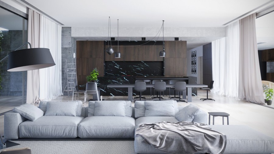 Интерьер ручная подача