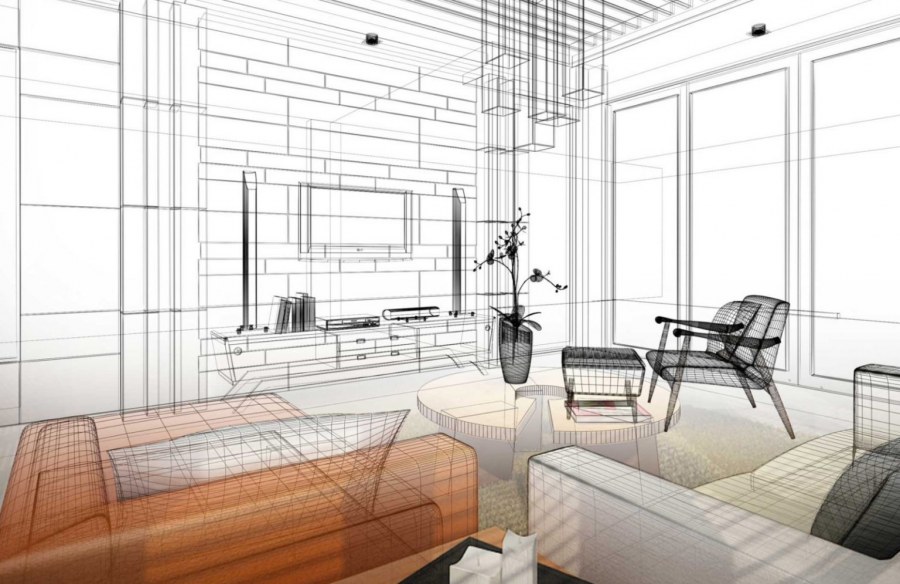 Интерьер квартиры в стиле Графика