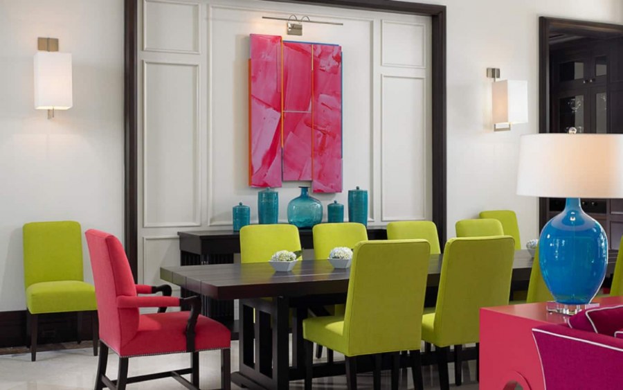 Оранжевый интерьер комнаты