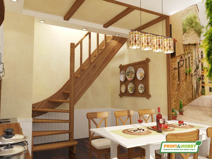 Лестница лс-07м/3 п с подступенками