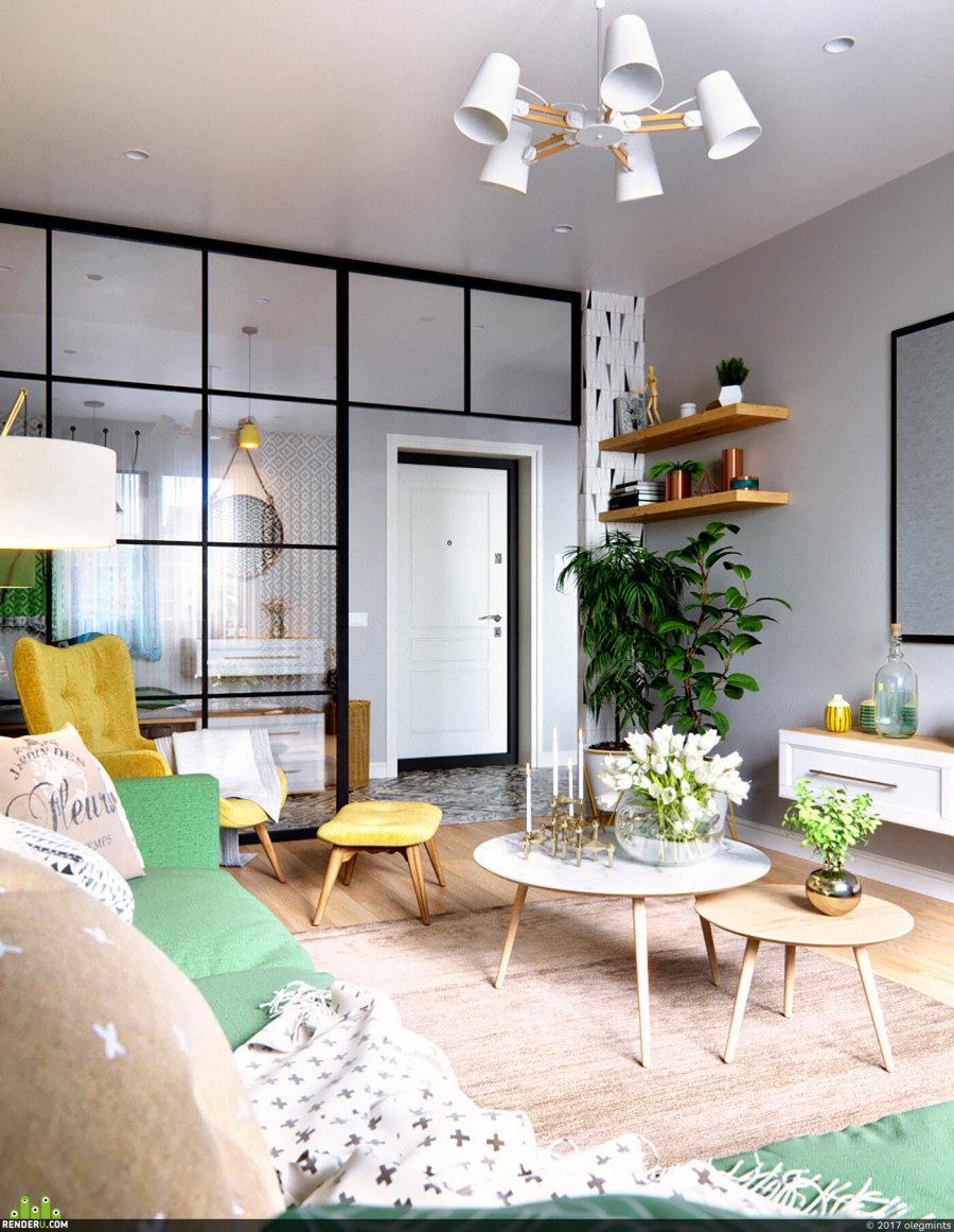 Скандинавский стиль в интерьере