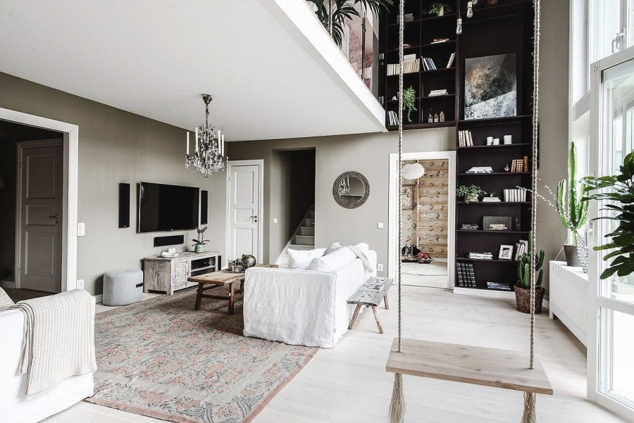 Четырехкомнатная квартира в стиле скандинавском