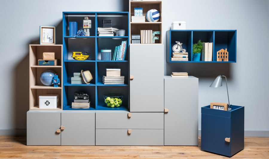 Стеллаж Рикс-4 со столом Рикс-5