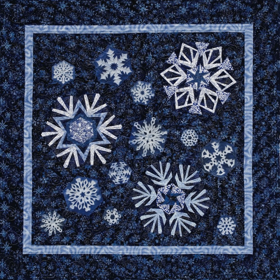 Пэчворк звезда Снежинка