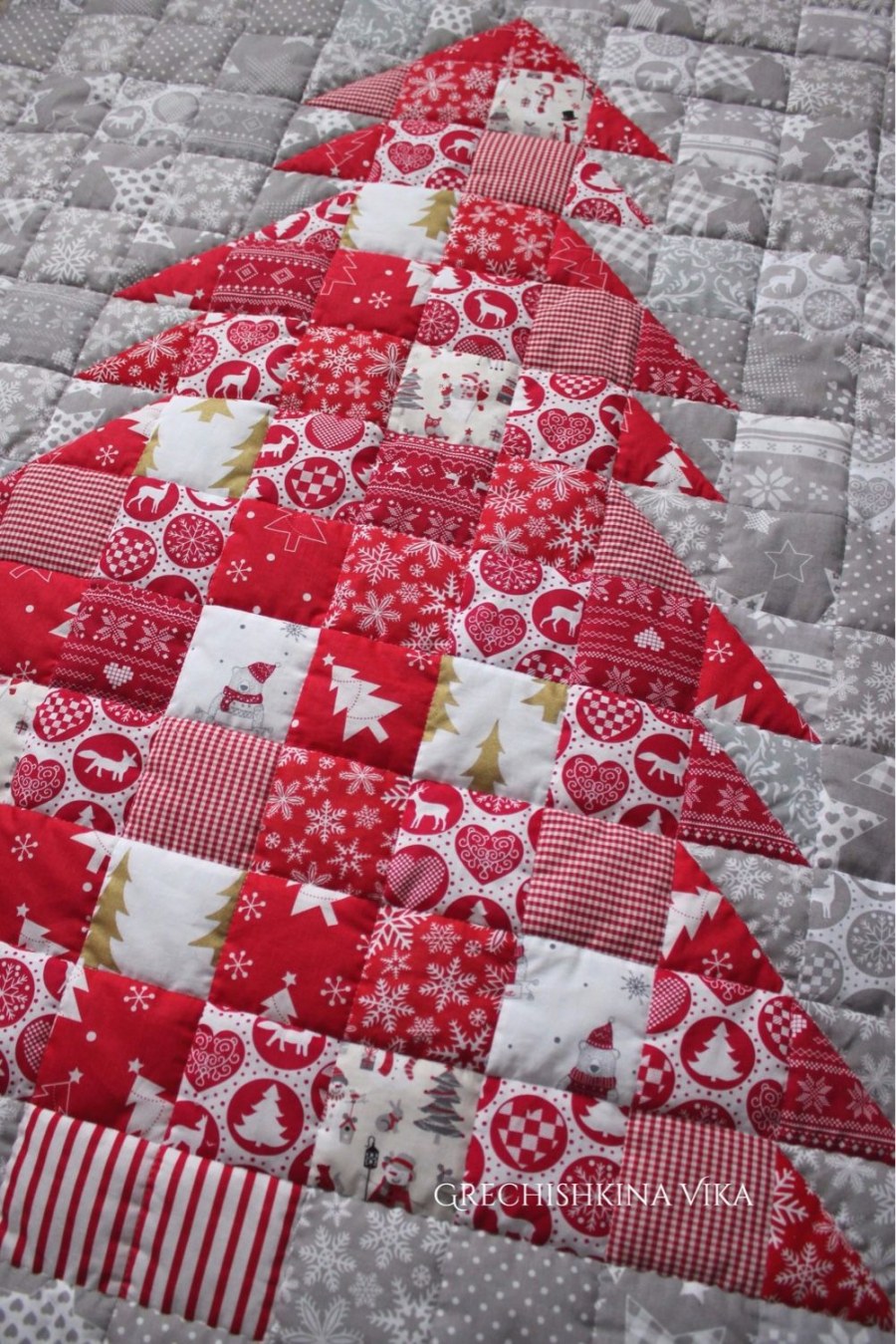 Лоскутная аппликация из ткани