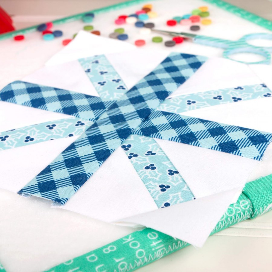 Одеяло в стиле пэчворк звезда