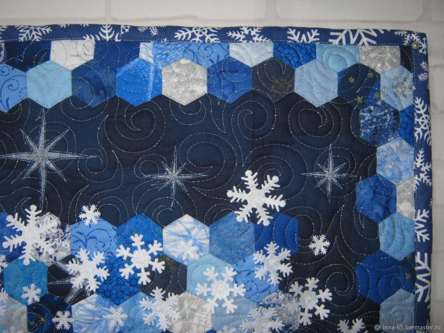 Пэчворк панно звезды