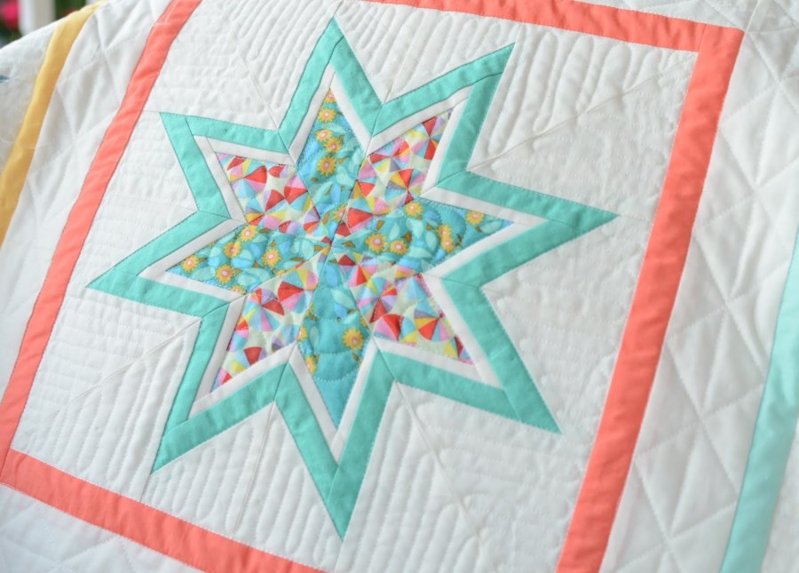 Снежинки в пэчворке