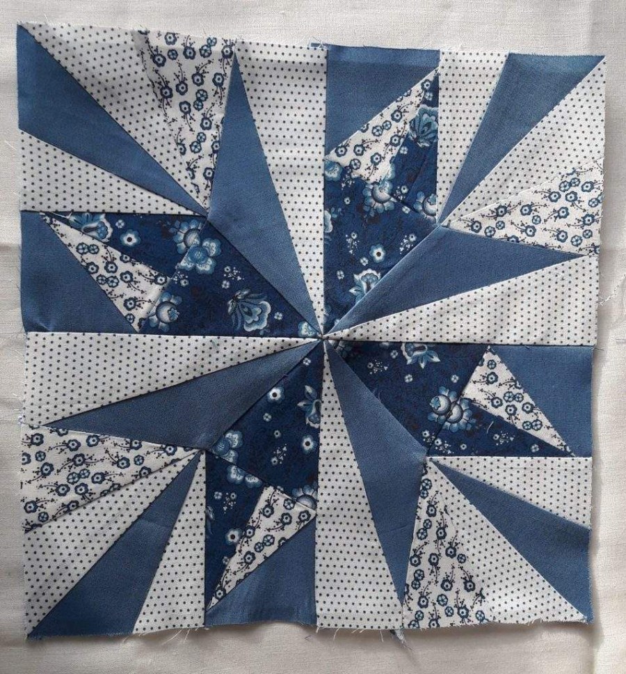Квилтинг «звезда Огайо» —лоскутное шитье