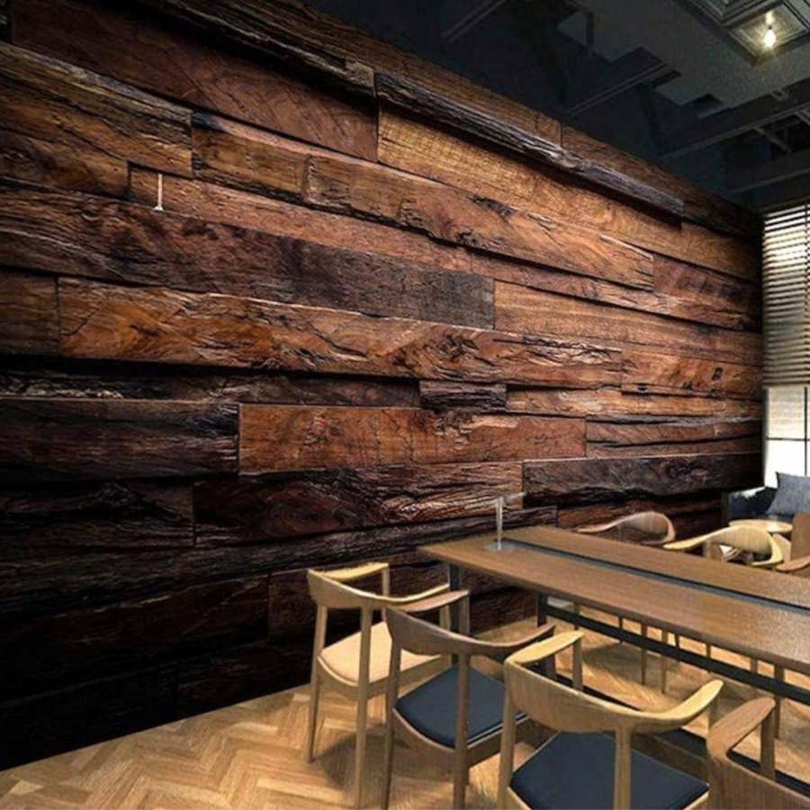 Отделка стен деревянными досками