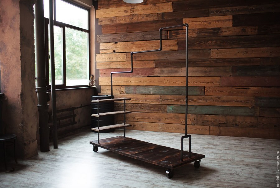 Мебель из дерева в стиле лофт