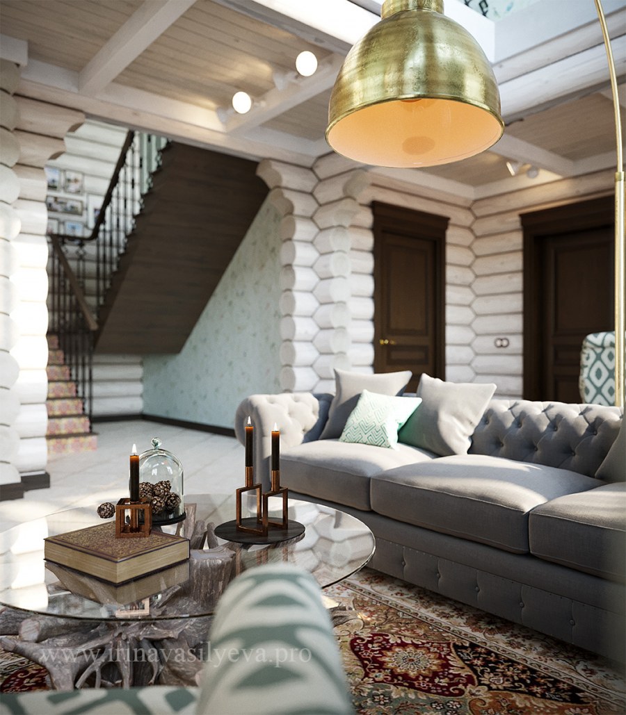 Прихожая в деревянном доме