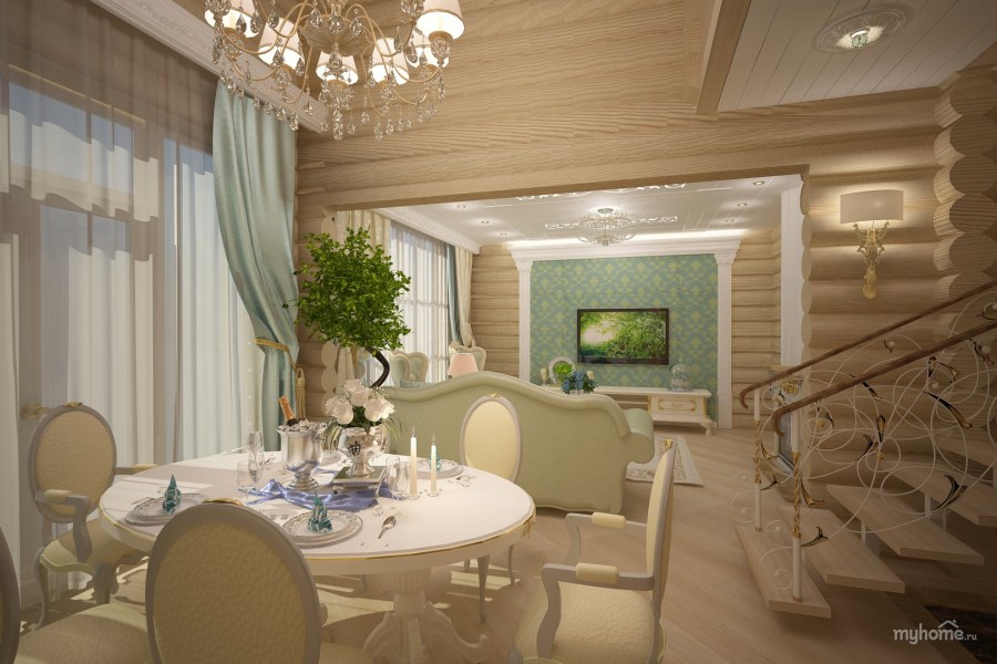 Потолок в комнате отдыха в бане