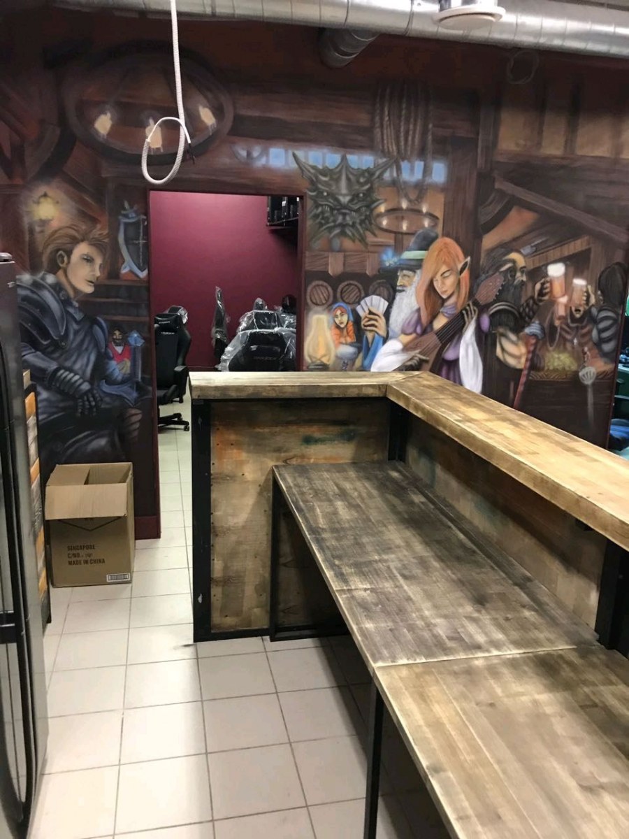 Барная стойка в стиле лофт