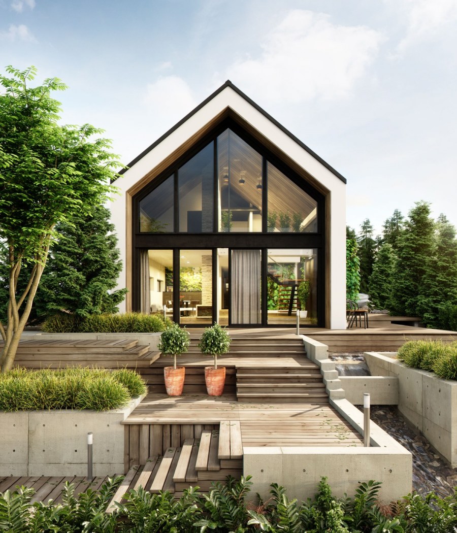 Барнхаус из газобетона