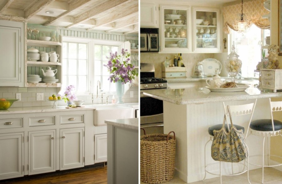 Кухня-гостиная в стиле Прованс