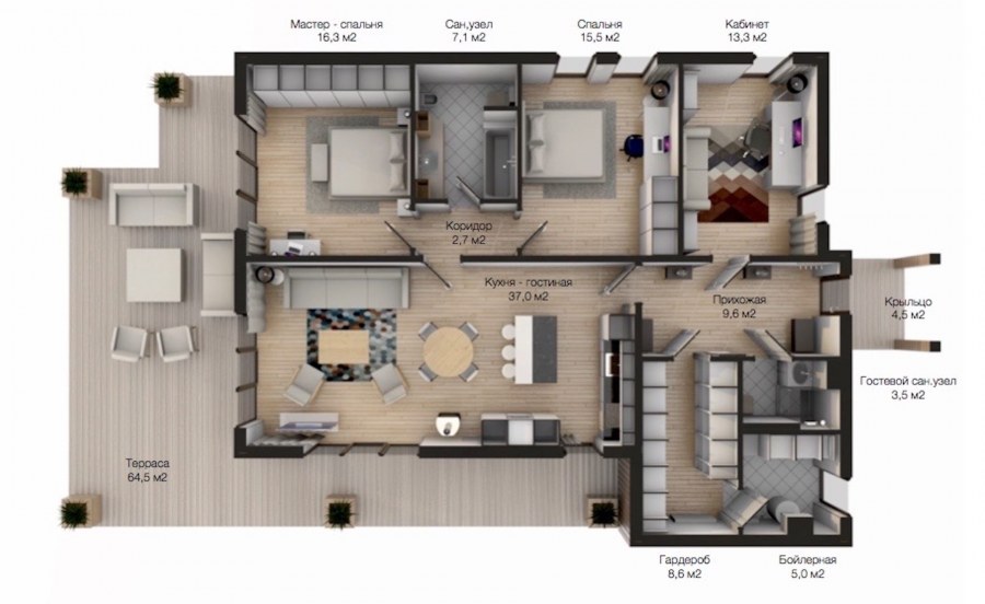 Датский дом планировка