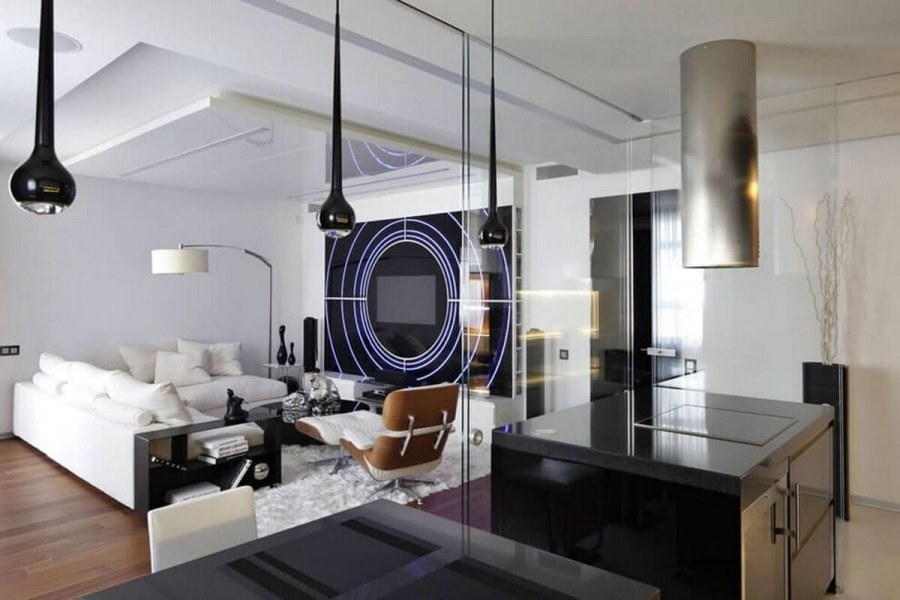 Гостиная в футуристическом стиле