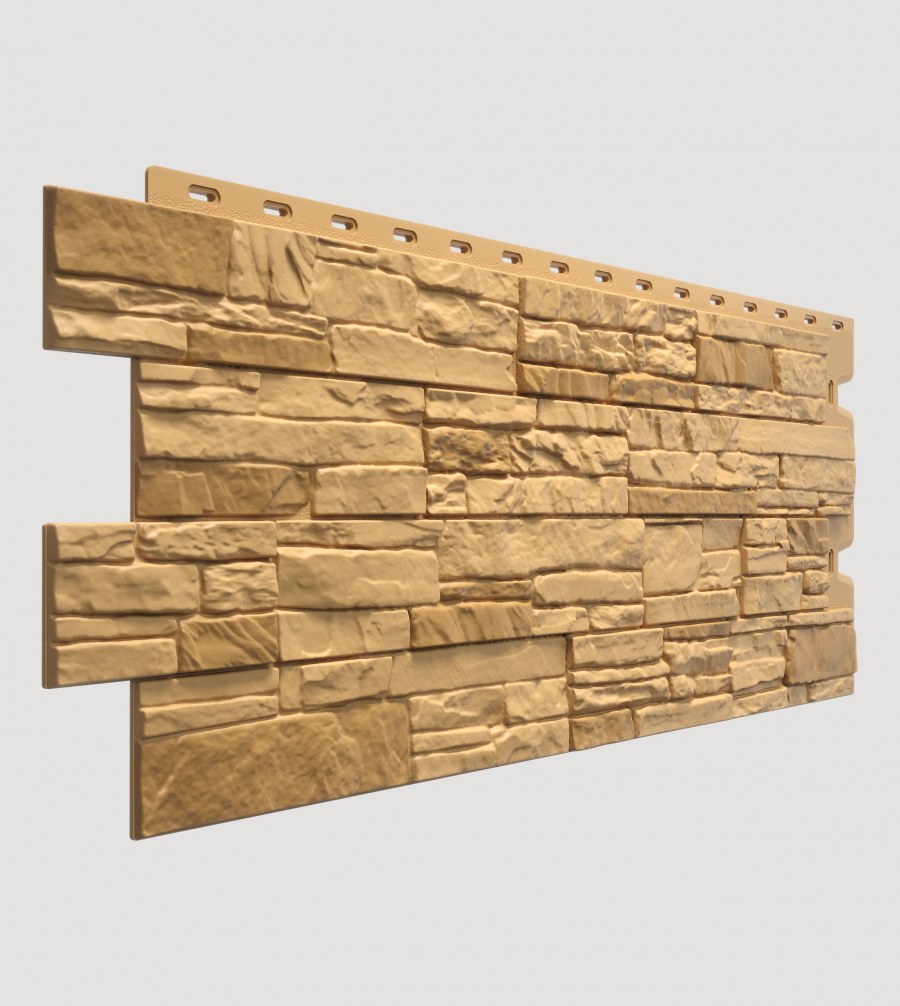 Панель фасадная Docke Stein 1196х426 мм темный орех