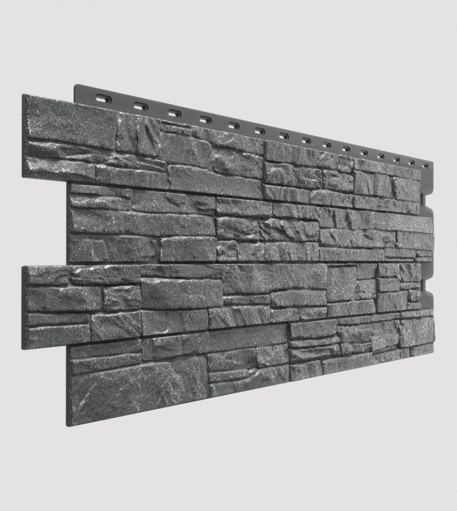 Панель фасадная Docke Stein антрацит 426 х 1196 мм
