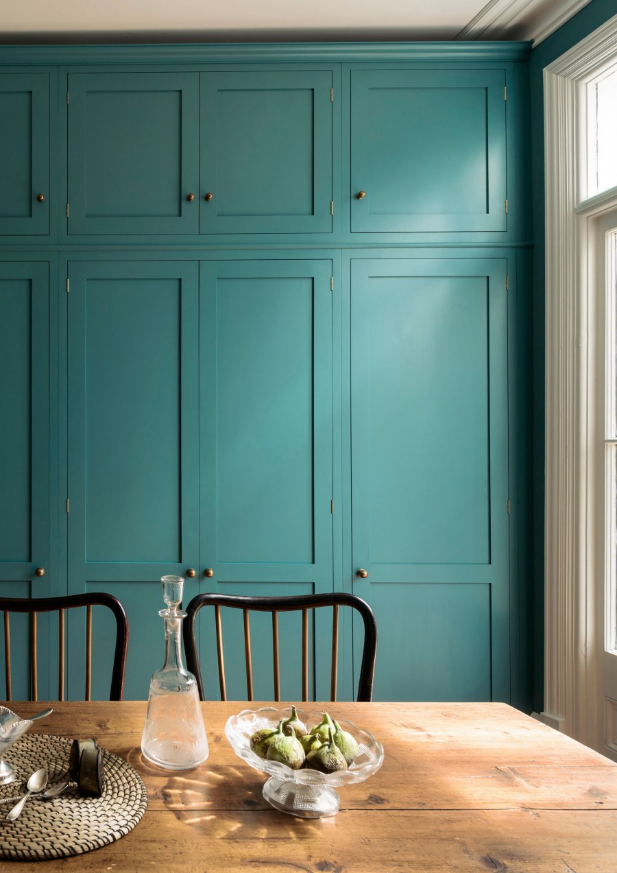 Кабинет в голубых тонах