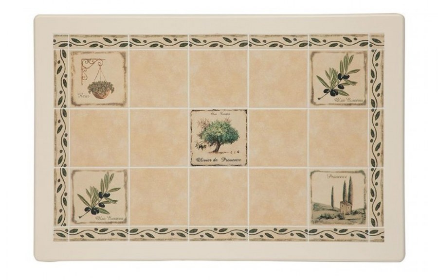 Стол с плиткой CT 3349 античный белый