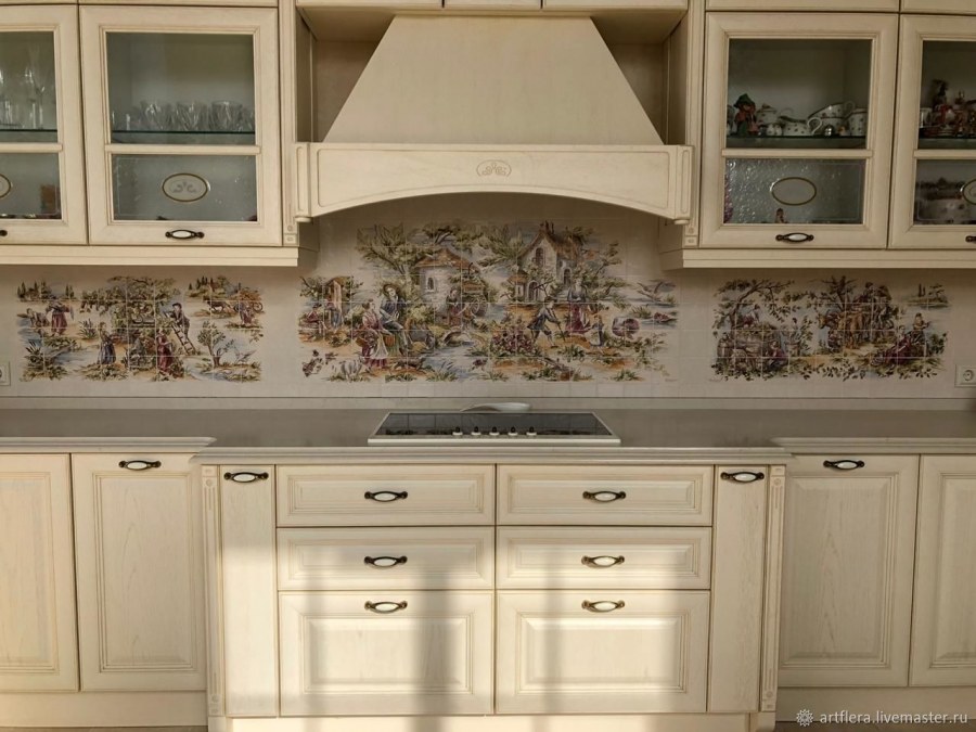 Фартук для кухни в стиле Прованс