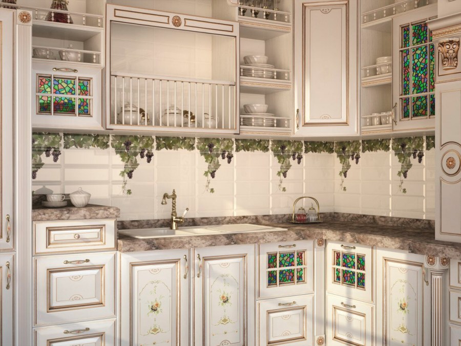 Испанская плитка для кухни на фартук 10х30