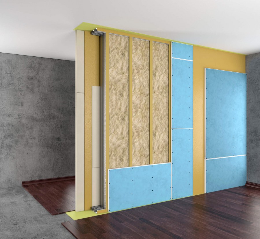 Каркасная система звукоизоляции стен «премиум м1»