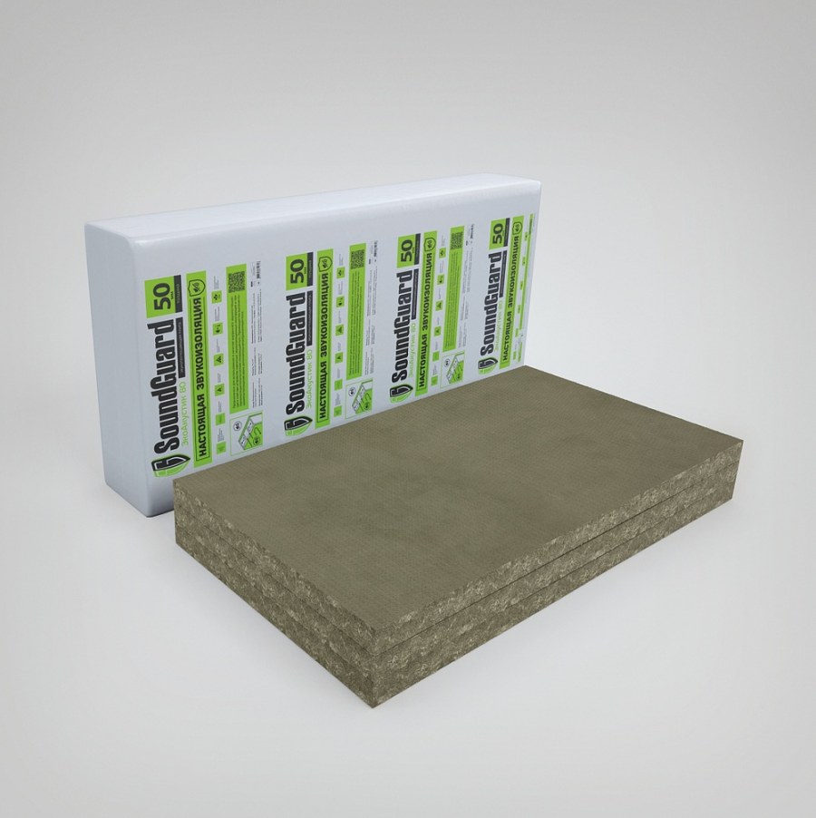 Плита звукопоглощающая SOUNDGUARD ЭКОАКУСТИК 80