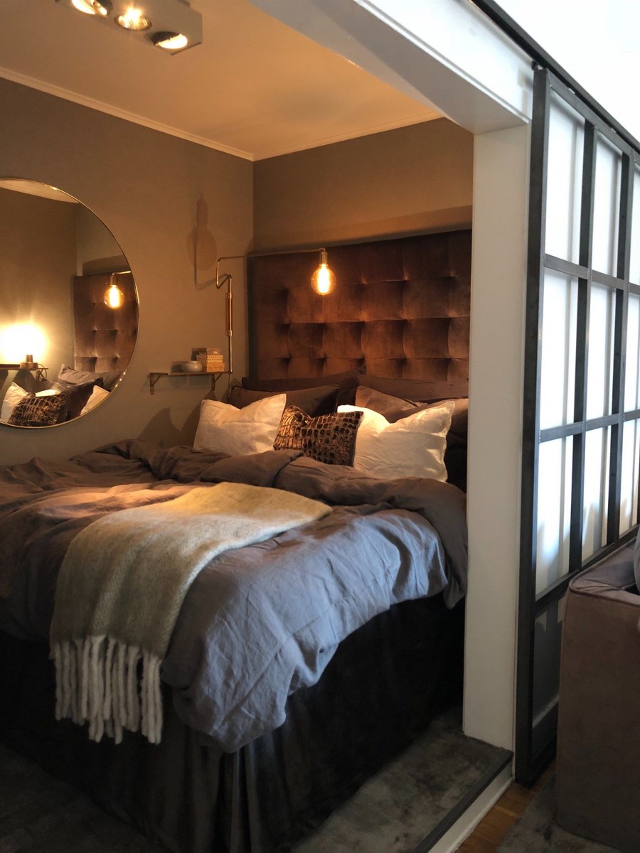 Спальня в песочных тонах