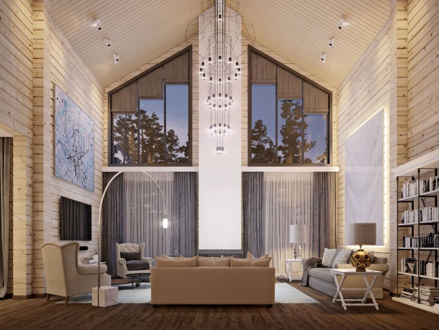 Загородный дом со вторым светом