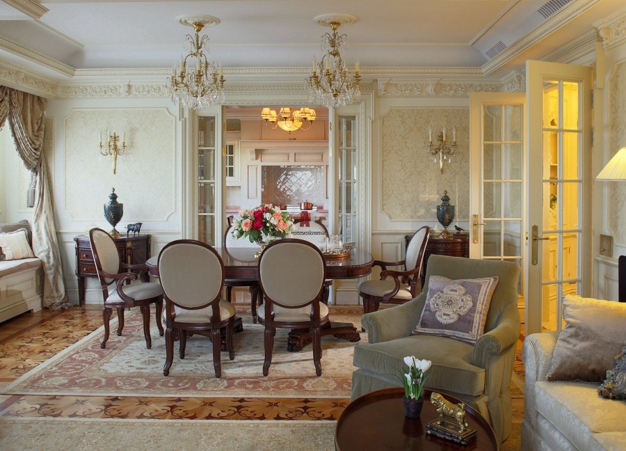 Стиль классицизм в интерьере