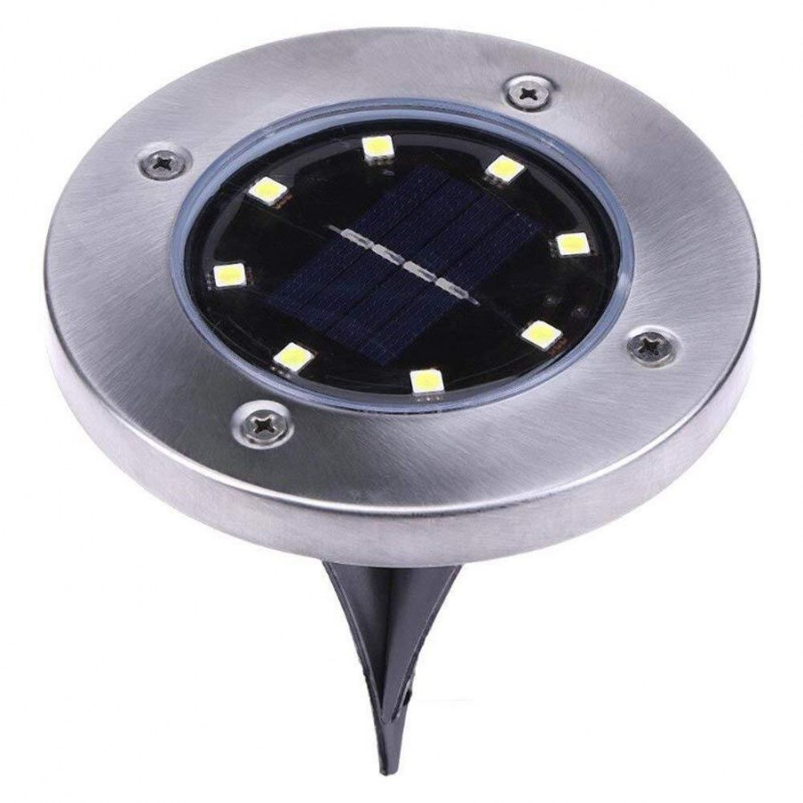 Светильник на солнечной батарее Disk Lights 8 led