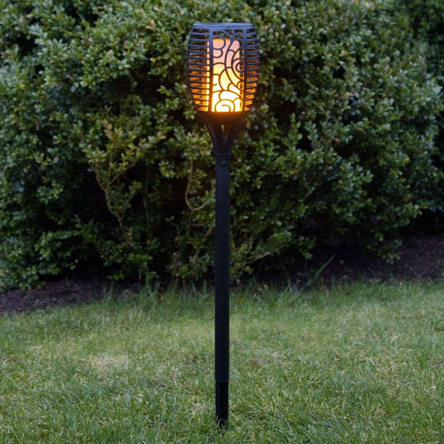 Садовый фонарь Solar Verona на солнечной батарее 63*16 см с эффектом пламени