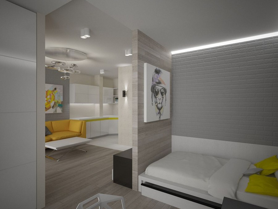 Планировка однокомнатной квартиры для семьи с подростком