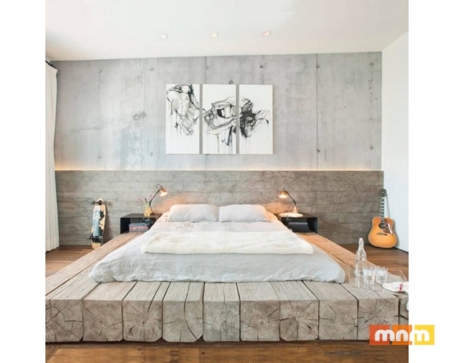 Кровать подиум в стиле лофт