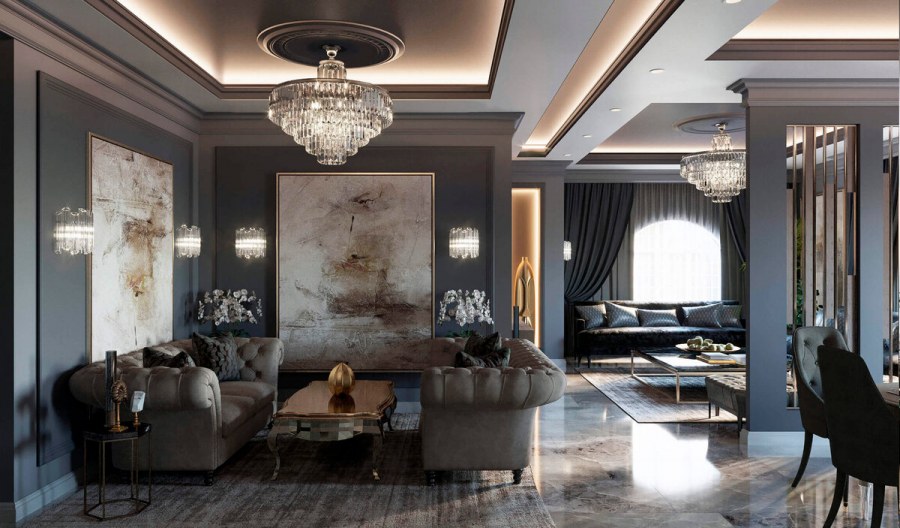 Гостиная ар деко