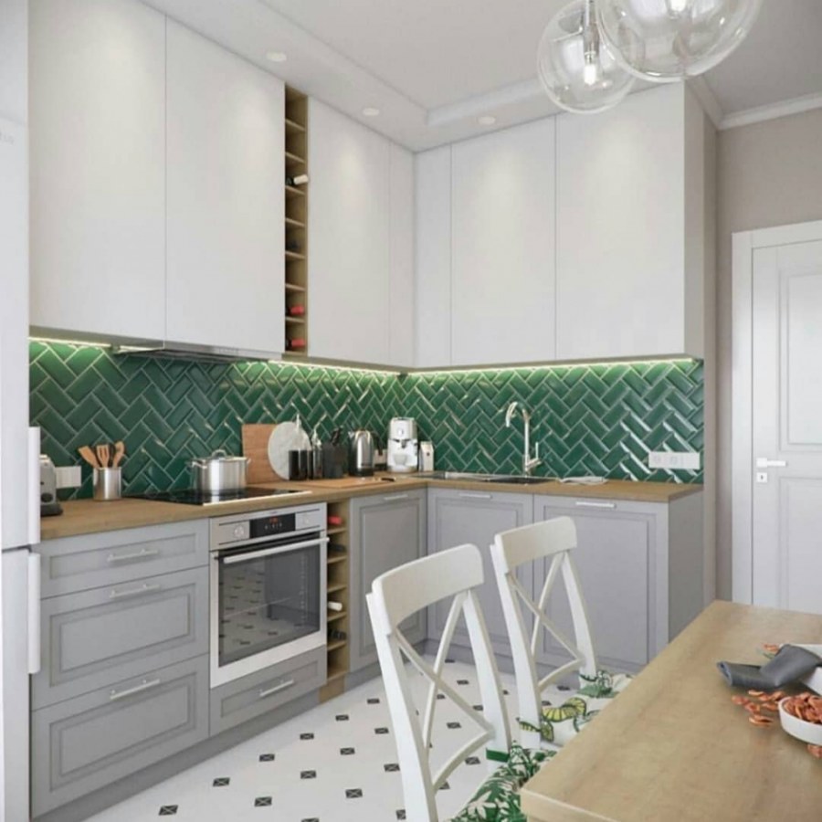 Керама Марацци Клемансо зеленый в интерьере