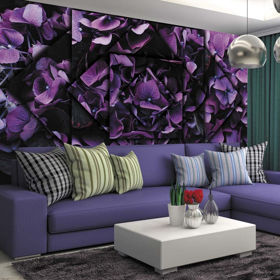 Гостиная в сиреневом цвете