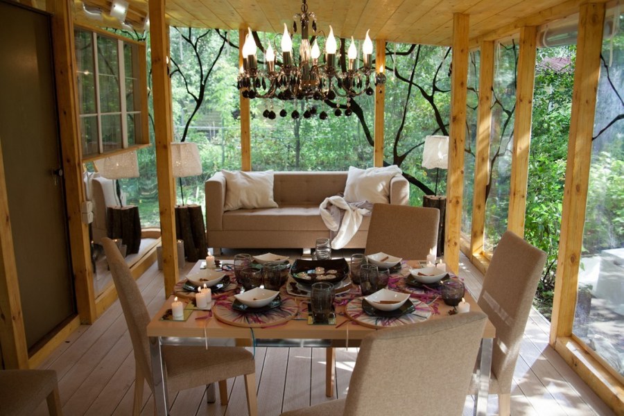 Интерьер летней веранды на даче