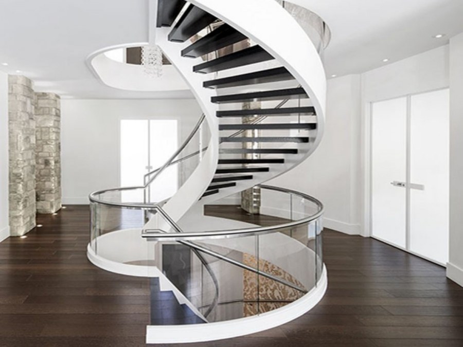 Современные лестницы круглые