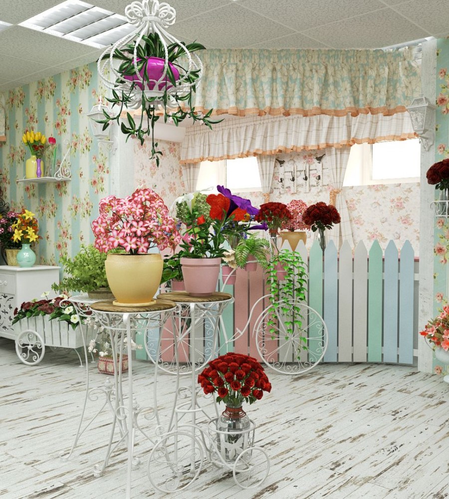 Украшение бумажными цветами